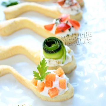 Cuillères apéro au fromage de chèvre