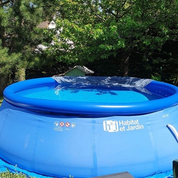 Piscine autoportante à la maison